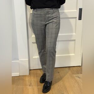 Banana Republic Black and White Plaid Pants